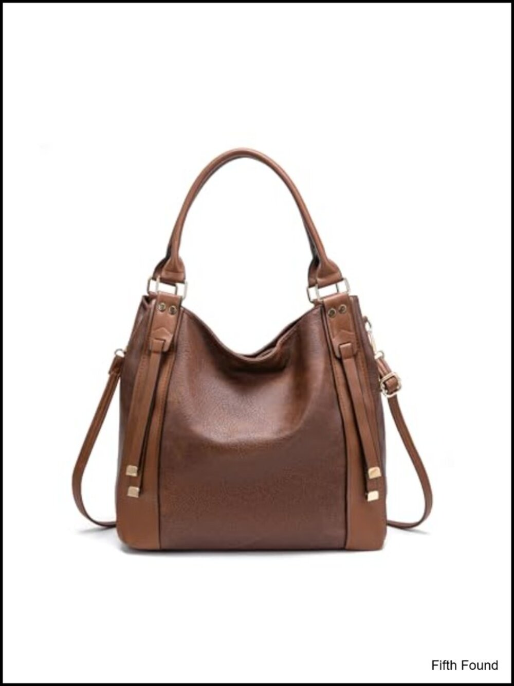 Large Vintage PU Hobo Tote Bag Slouchy Shoulder Purse with Strap